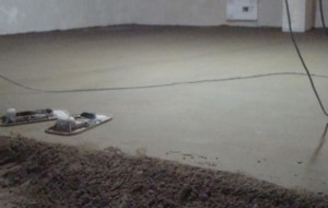 выровненная поверхность пола